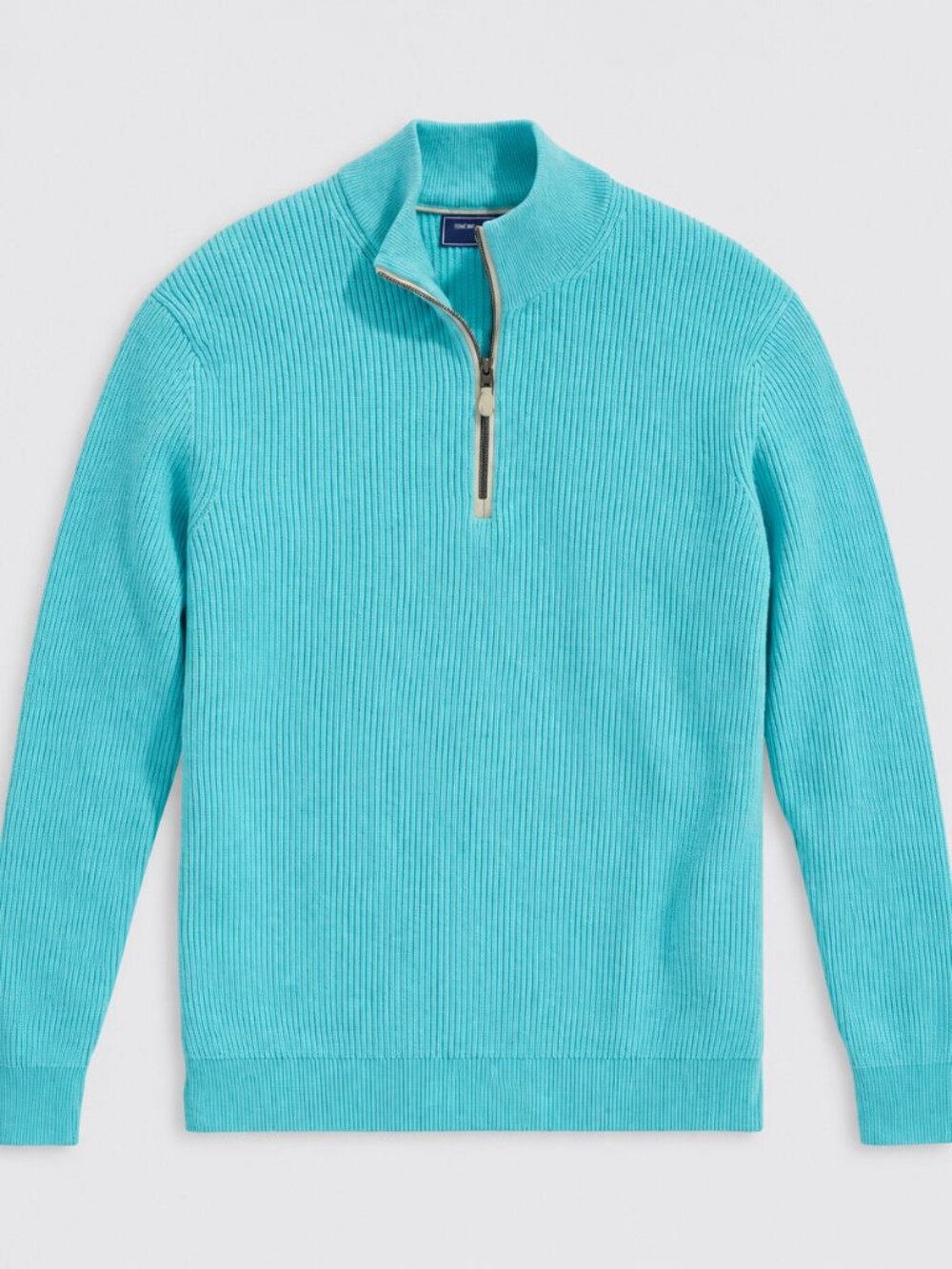 NWT Vineyard Vines Cashmere Fisherman Quarter Zip Sweater Aqua Ocean Men's M